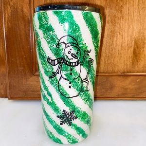 Glittery winter tumbler!